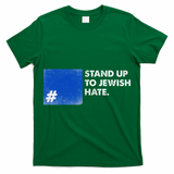 Stand Up To Jewish Hate Blue Square Support Israel  T-Shirt