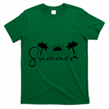 Summer Vintage Beach T-Shirt - Green