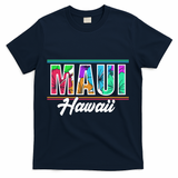 Summer Vacation Beach Maui Hawaii Gift T-Shirt - Navy