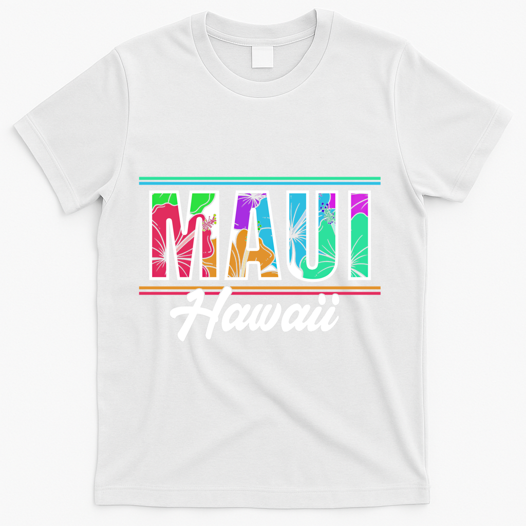 Summer Vacation Beach Maui Hawaii Gift T-Shirt - White