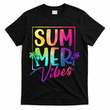 Summer Vibes Beach Sunset T-Shirt - Black