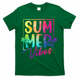 Summer Vibes Beach Sunset T-Shirt - Green