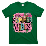 Summer Vibes Couqette Bow Melon T-Shirt - Green