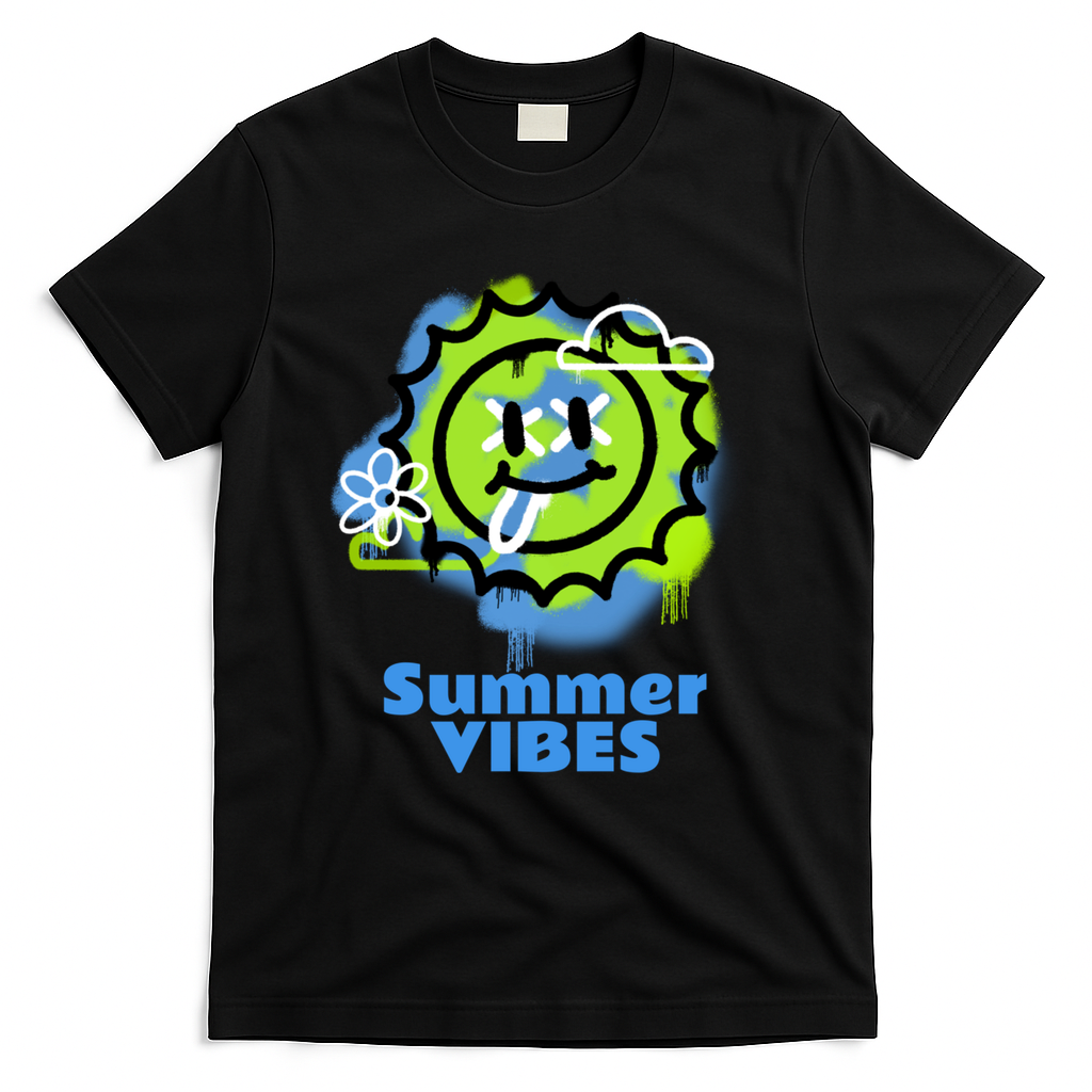 Summer Vibes Gift T-Shirt - Black