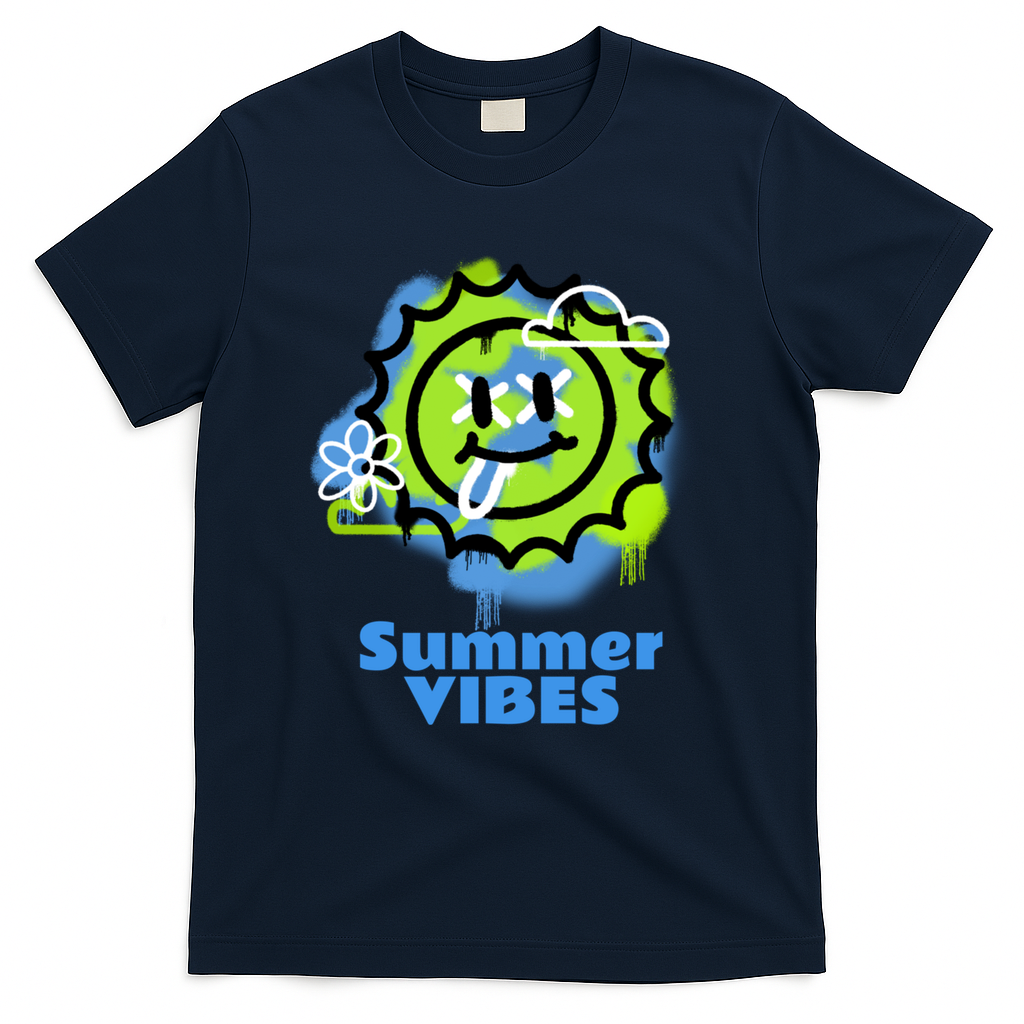Summer Vibes Gift T-Shirt - Navy