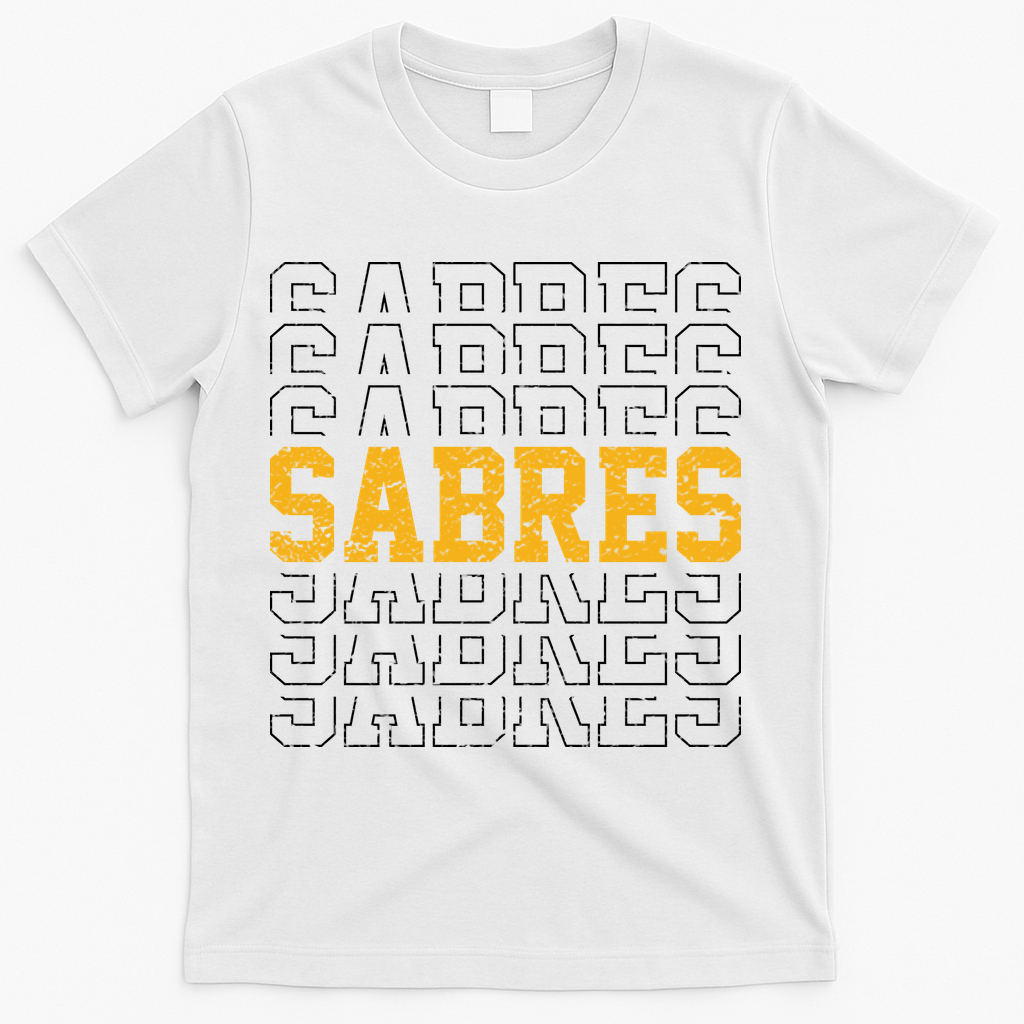 Sabres Vintage Gift Sports Fan T-Shirt - White
