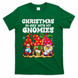 Summer Vacation Gnomes Lover Funny Christmas In July T-Shirt - Green