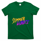Summer Vibes Retro T-Shirt - Green