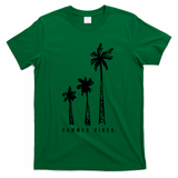 Summer Vibes Retro Palm Tree T-Shirt - Green