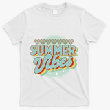 Summer Vibes Retro Cool T-Shirt - White