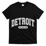Sporty Varsity Style Detroit Michigan T-Shirt