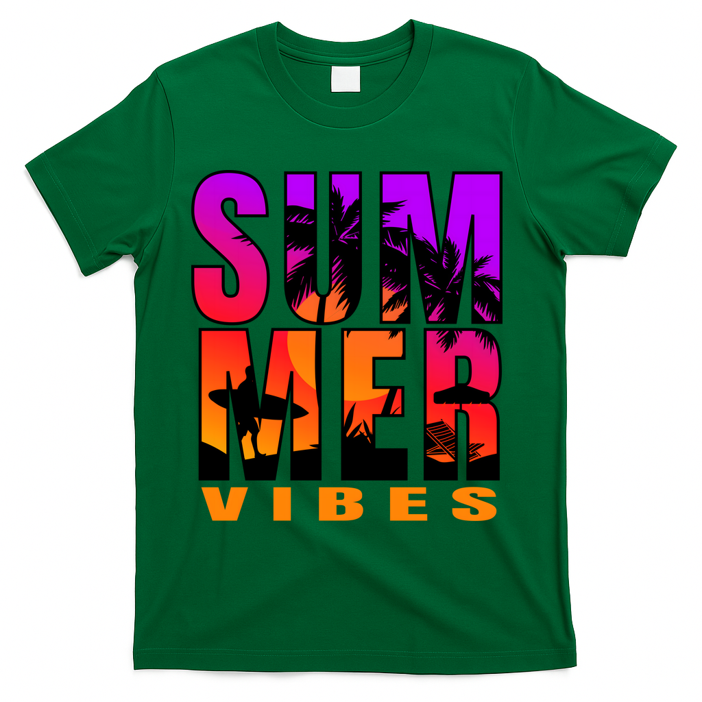 Summer Vibes T-Shirt - Green