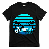 Summer Vibes Tropical Beach Vacation T-Shirt - Black
