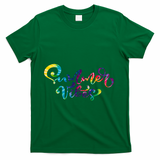 Summer Vibes Tie Dye Colorful T-Shirt - Green