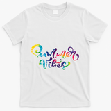 Summer Vibes Tie Dye Colorful T-Shirt - White