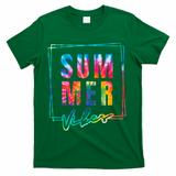 Summer Vibes Tie Dye Summer Vacation T-Shirt - Green