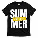 Summer Vibes Vacation T-Shirt - Black