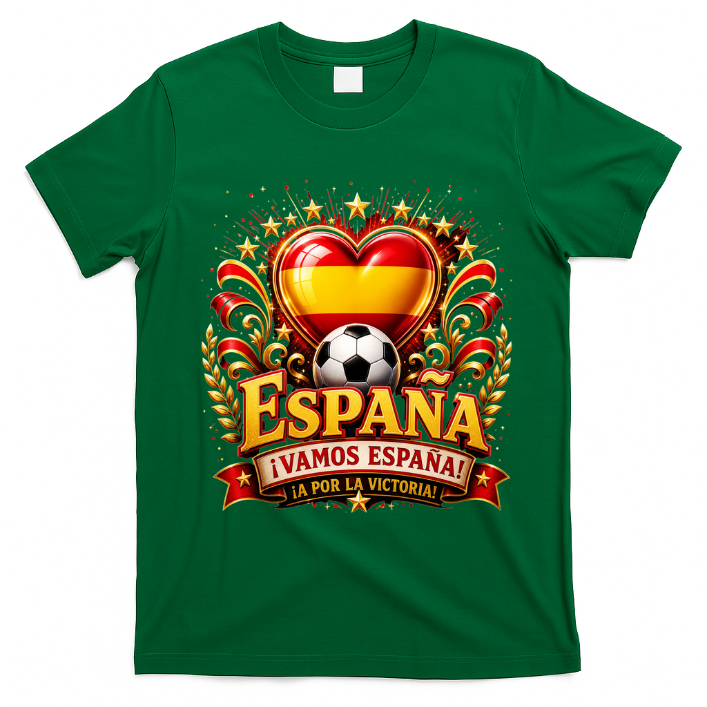 Soccer World Champions 2026 Espania Winner Spain T-Shirt - Irish Green