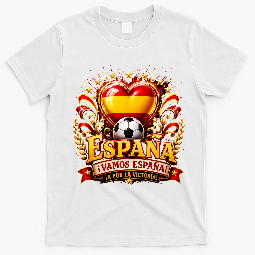 Soccer World Champions 2026 Espania Winner Spain T-Shirt - White