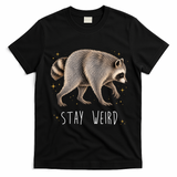 Stay Weird Jimothy The Raccoon Viral Funny T-Shirt - Black