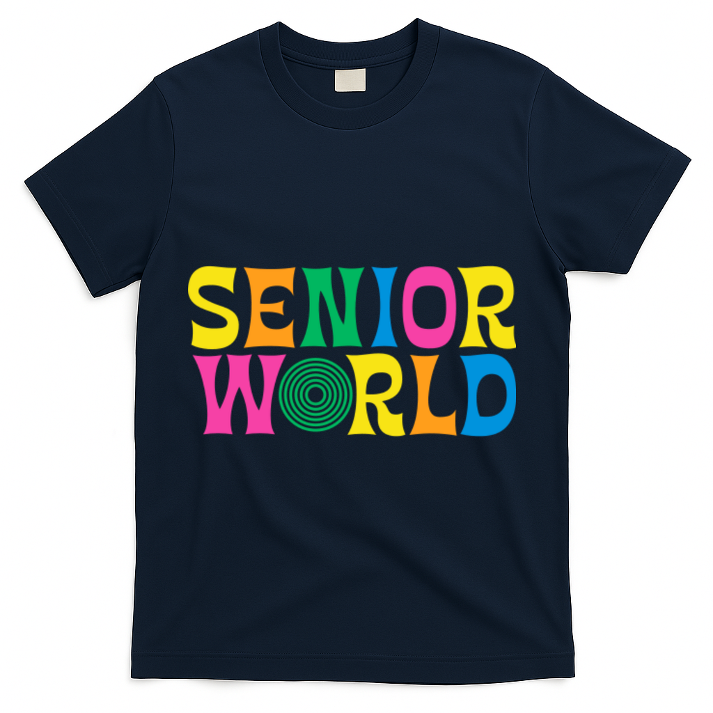 Senior World T-Shirt - Navy