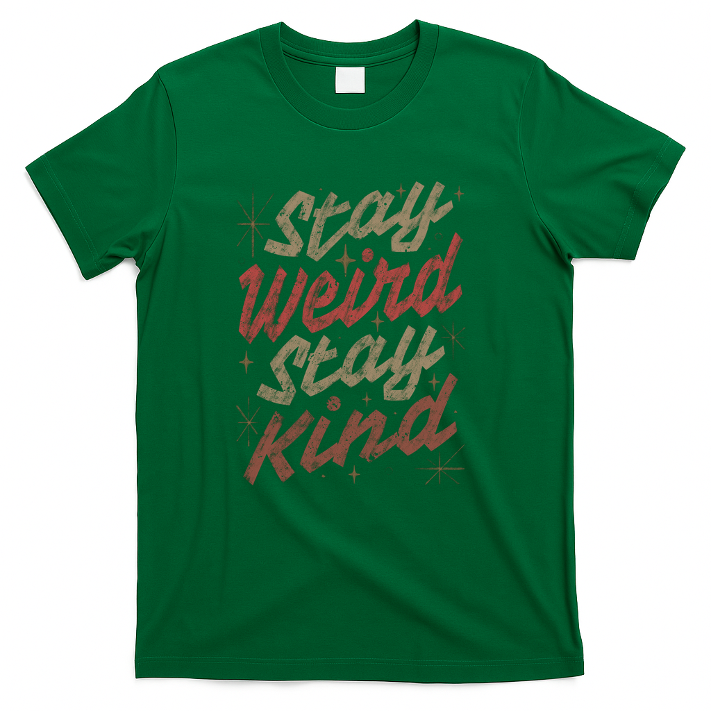 Stay Weird Stay Kind by Tobe Fonseca - Green