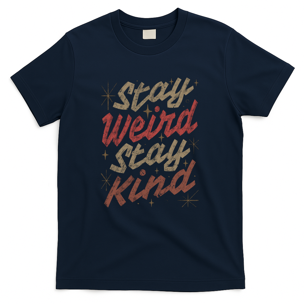 Stay Weird Stay Kind by Tobe Fonseca - Navy
