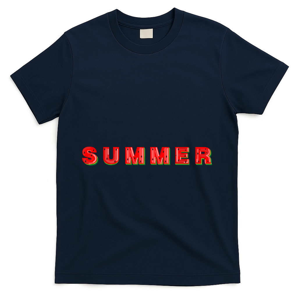 Summer Watermelon Vacation T-Shirt - Navy
