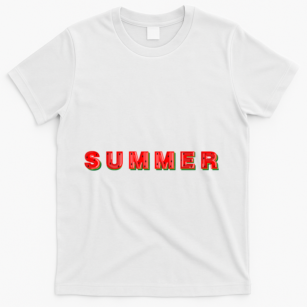Summer Watermelon Vacation T-Shirt - White