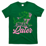 See You Later Summer Alligator Last Day Of School T-Shirt - Green