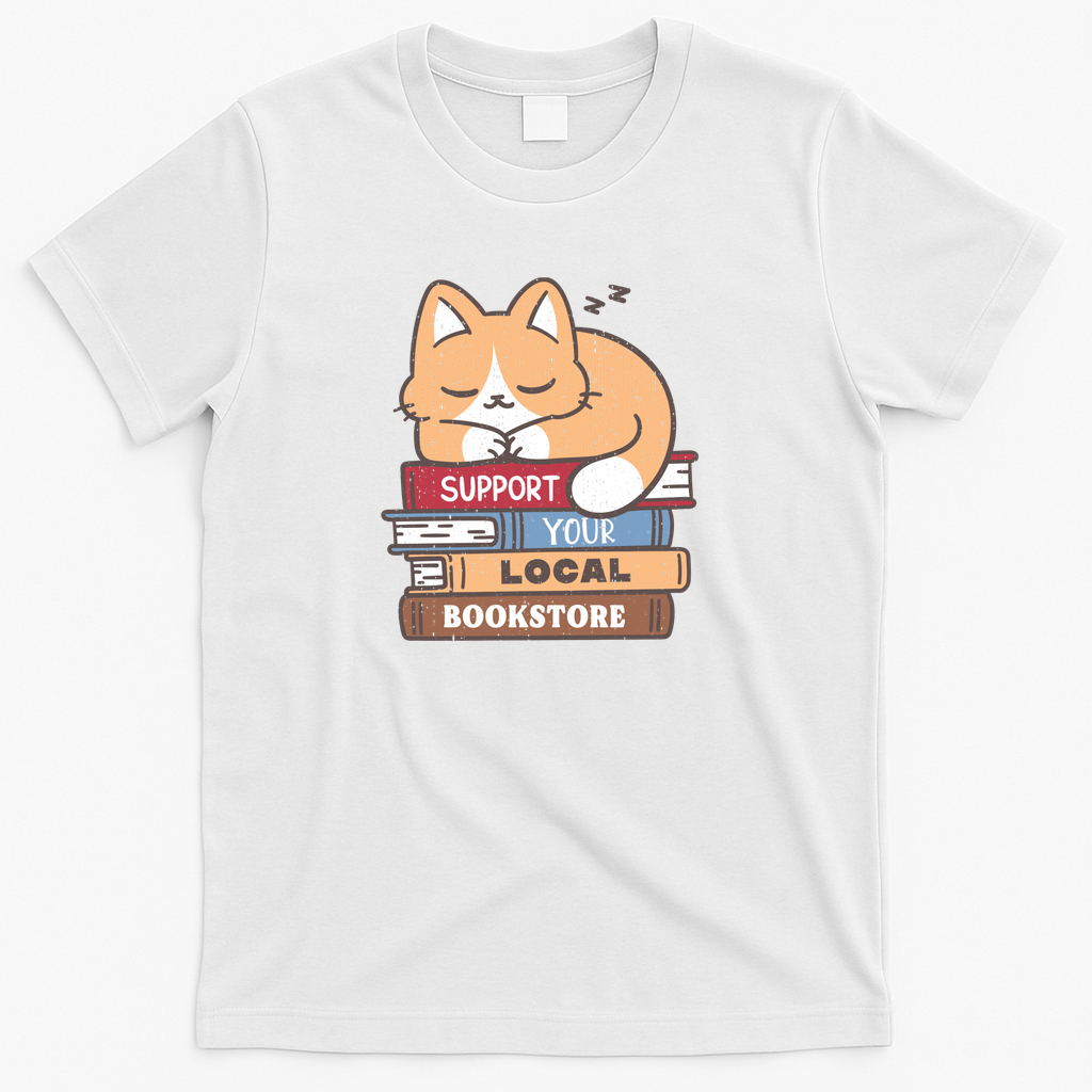 Support Your Local Bookstore - White