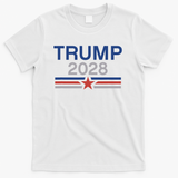 Trump 2028 Minimalist Retro Patriotic Trump Inauguration T-Shirt - White