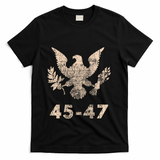 Trump 45 47 Vintage Grunge Retro 4th Of July 1776 2026 250 T-Shirt - Black