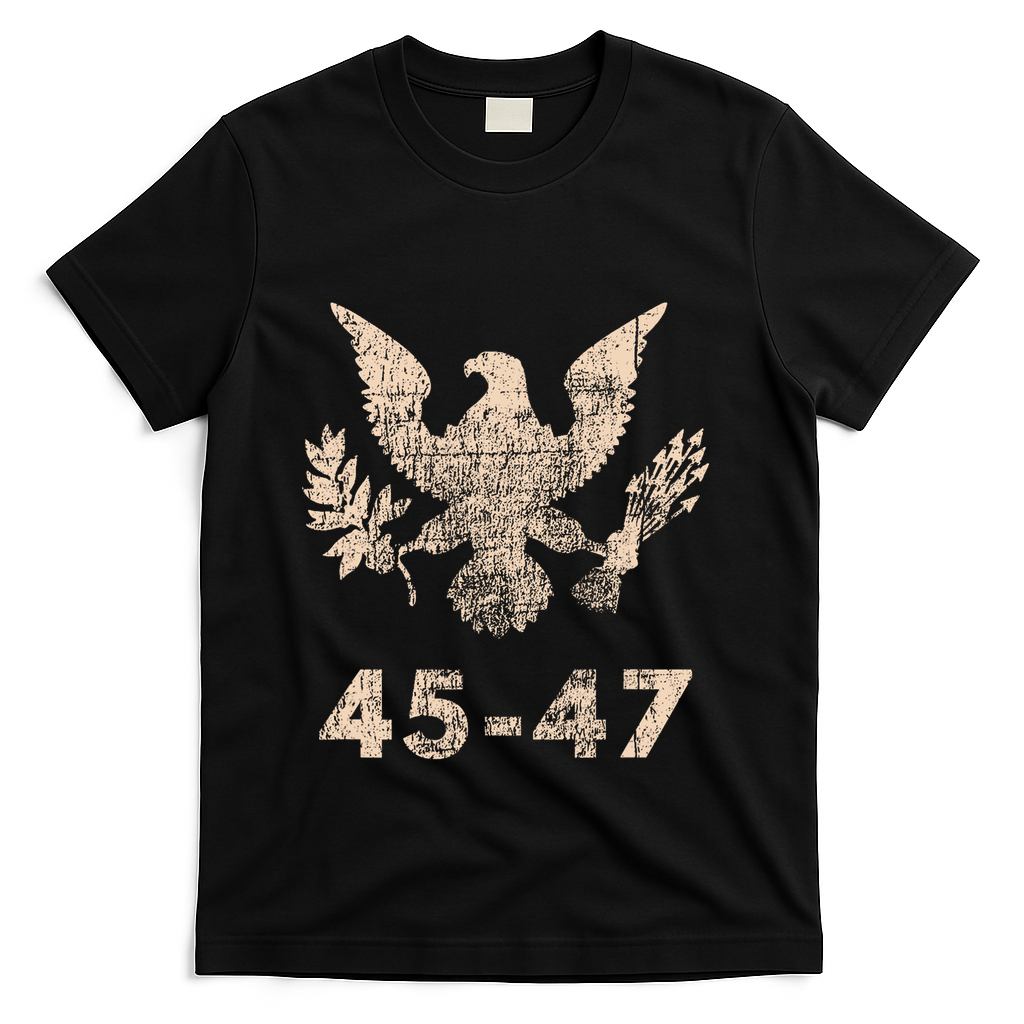 Trump 45 47 Vintage Grunge Retro 4th Of July 1776 2026 250 T-Shirt - Black