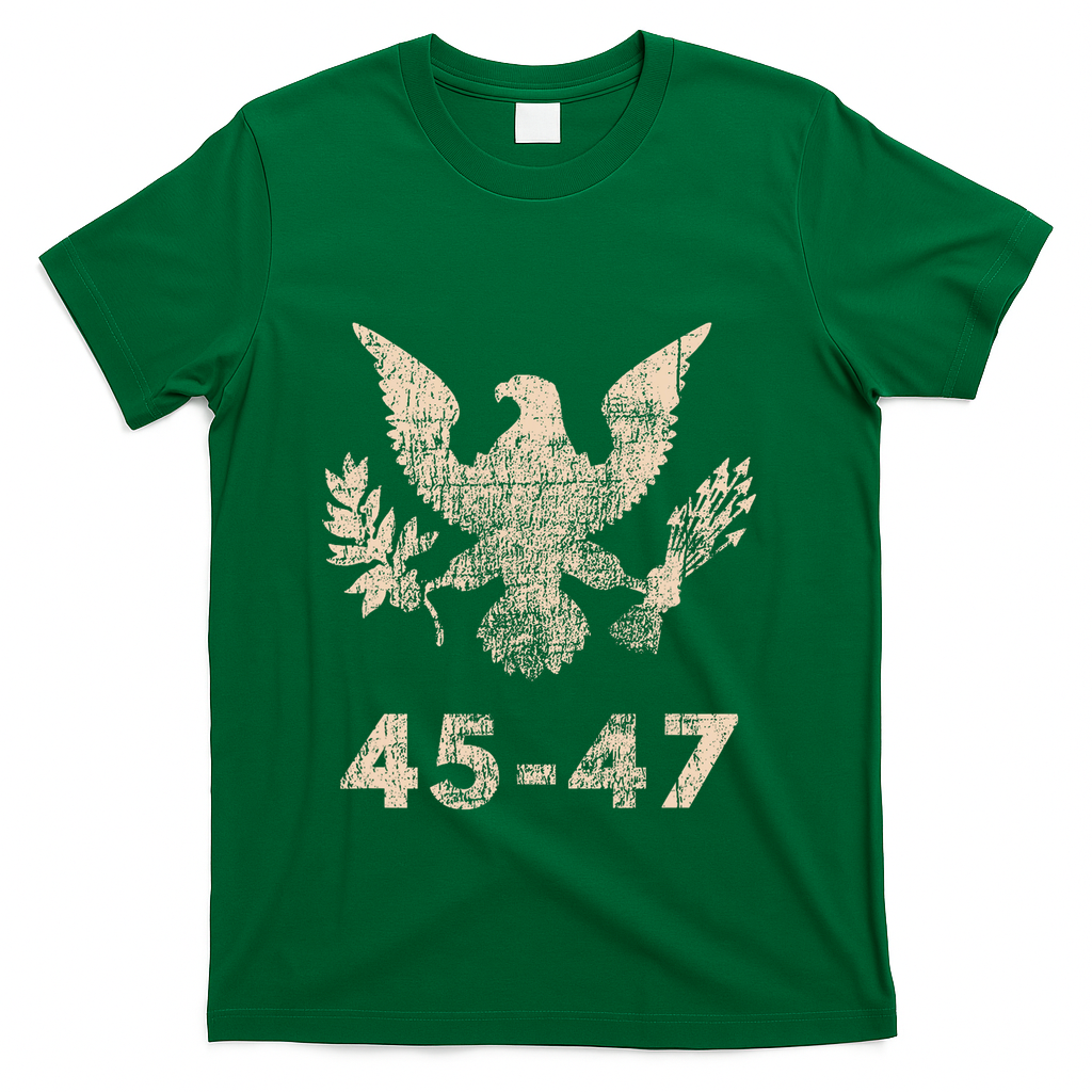 Trump 45 47 Vintage Grunge Retro 4th Of July 1776 2026 250 T-Shirt - Green