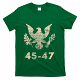 Trump 45 47 Vintage Grunge Retro 4th Of July 1776 2026 250 T-Shirt - Green