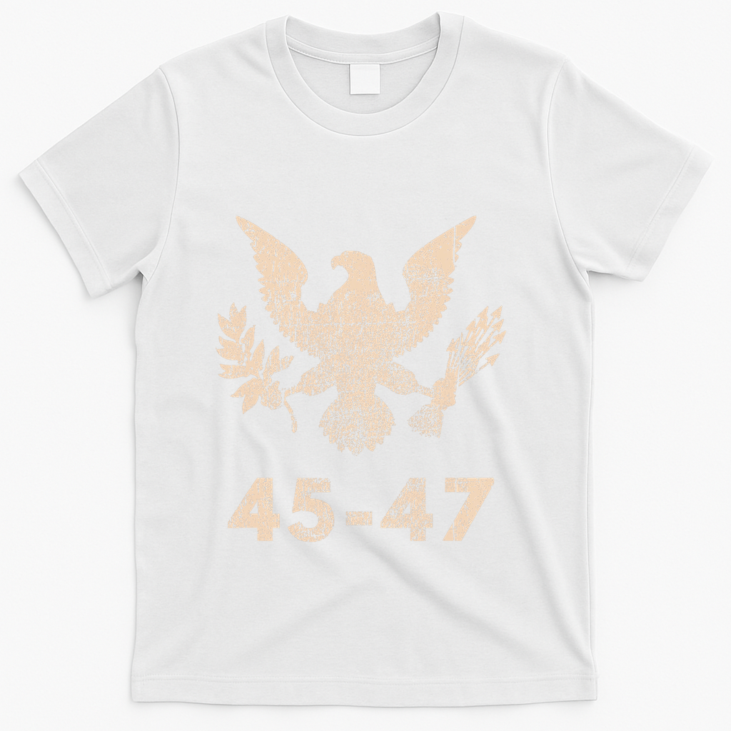Trump 45 47 Vintage Grunge Retro 4th Of July 1776 2026 250 T-Shirt - White
