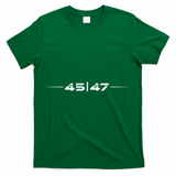 Trump 45 47 Trump Retro Futuristic Design T-Shirt - Green