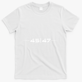 Trump 45 47 Trump Retro Futuristic Design T-Shirt - White