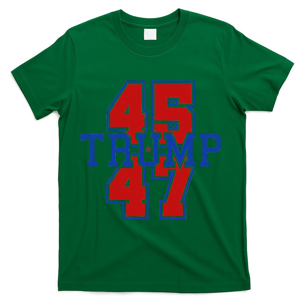 Trump 45 47 T-Shirt - Green