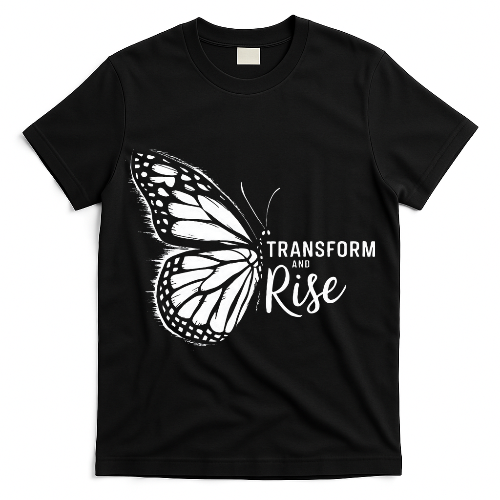 Transform And Rise Inspiring Butterfly T-Shirt