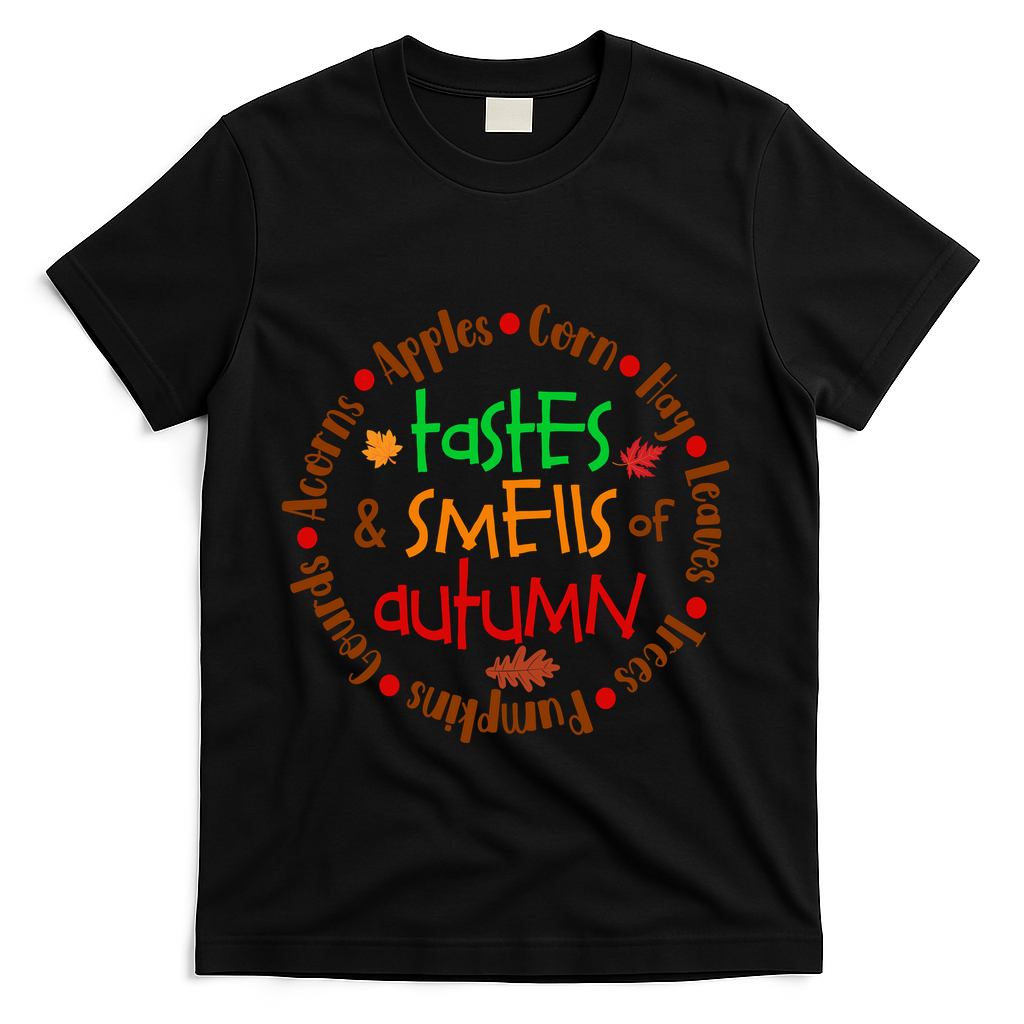Tastes And Smells Of Autumn T-Shirt - Black