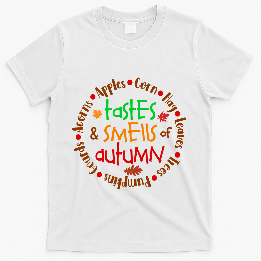 Tastes And Smells Of Autumn T-Shirt - White