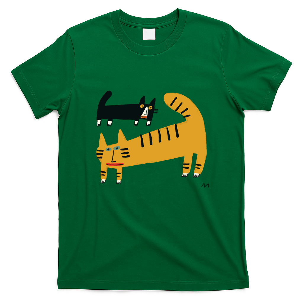 tux and tabby - Green