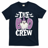 The Boo Crew Cute Halloween Ghost T-Shirt - Navy Blue