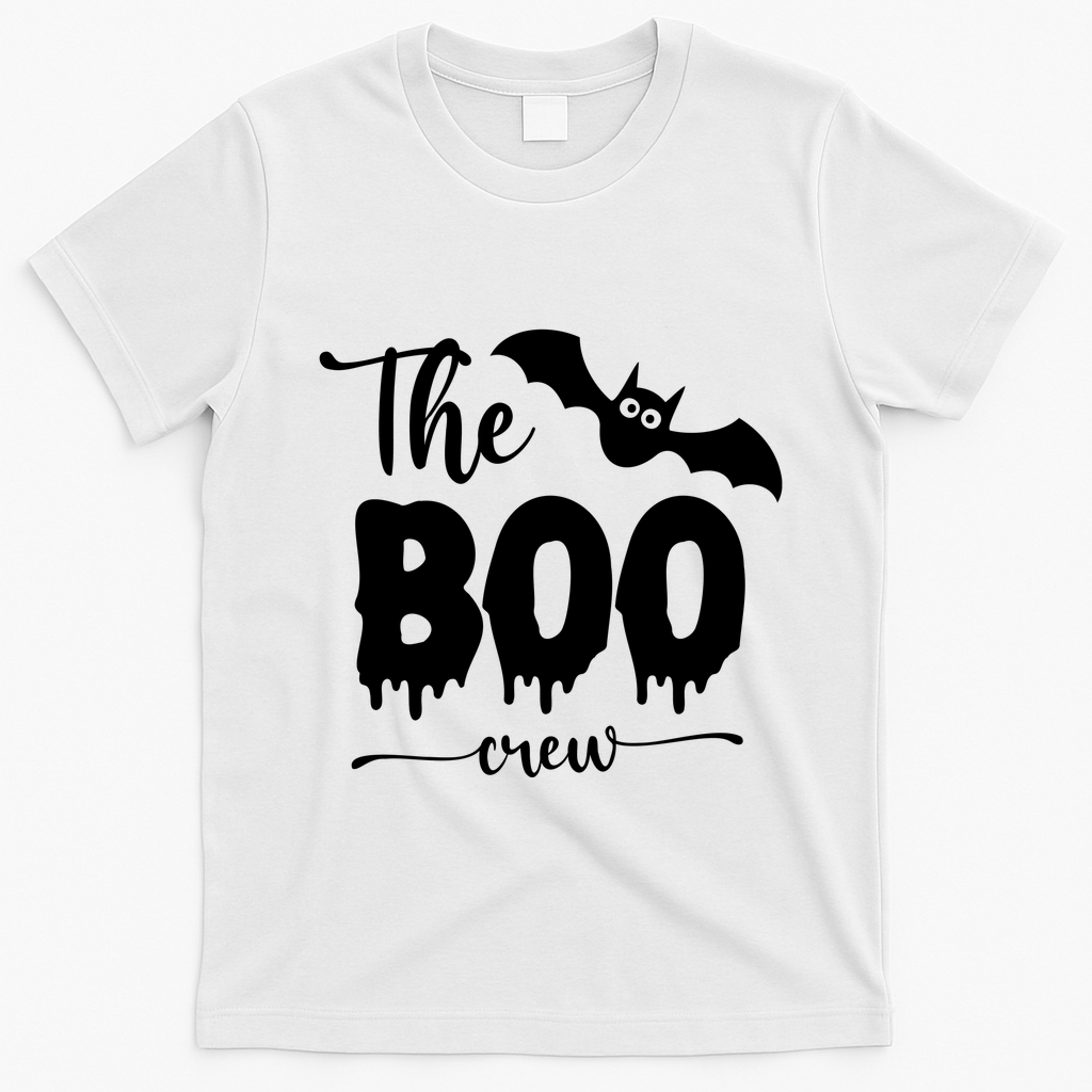 The Boo Crew Haloween Matching T-Shirt - White