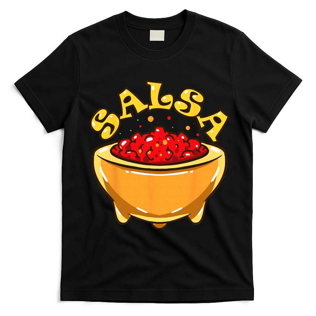 Tortilla Chips And Salsa Funny Matching Halloween Costumes T-Shirt - Black