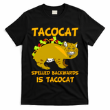 Tacocat Spelled Backwards Funny Cat T-Shirt