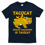 Tacocat Spelled Backwards Funny Cat T-Shirt