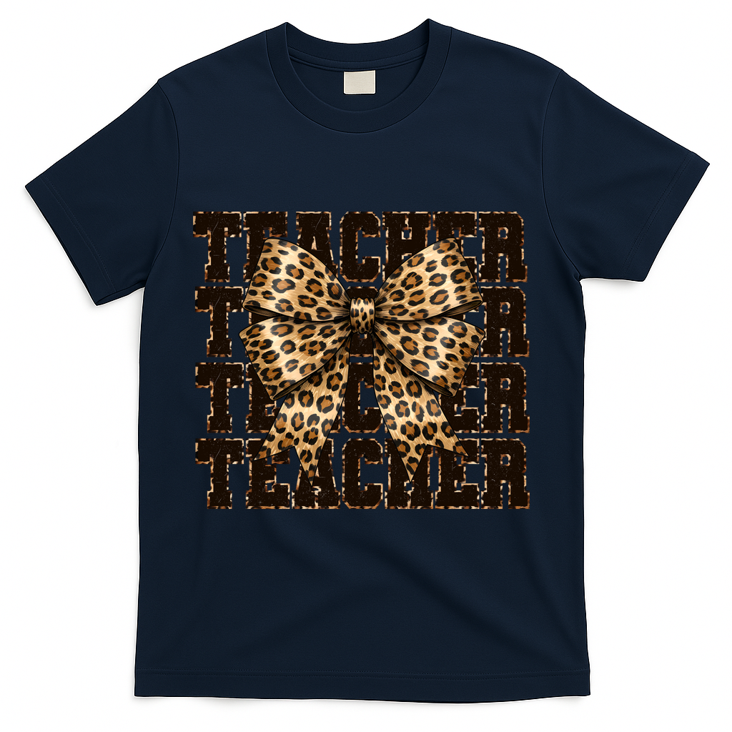 Teacher Coquette Back To School  T-Shirt - Navy